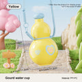 Water bottle, girls high value gourd water cup, large capacity with outdoor portable water bottle, sports water bottle Oasis Select YELLOW 880ml