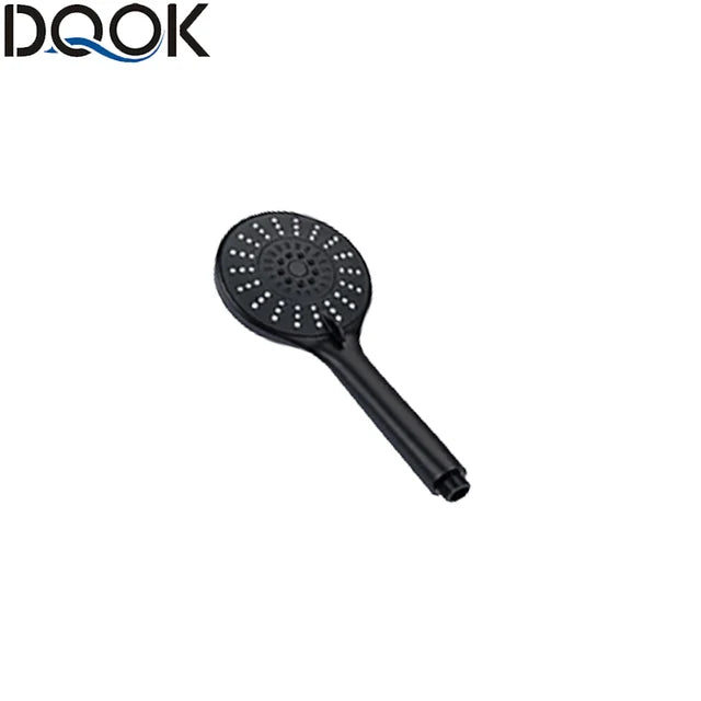 Shower Head Water Saving Flow 360 Degrees Rotating With Small Fan ABS Rain High Pressure spray Nozzle Bathroom Accessories Oasis Select 003black