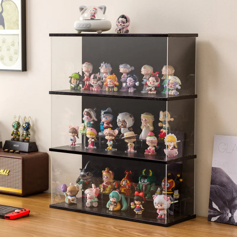 Figure building block display cabinet multi-layer stackable dust storage cabinet tide play figure transparent display box Oasis Select