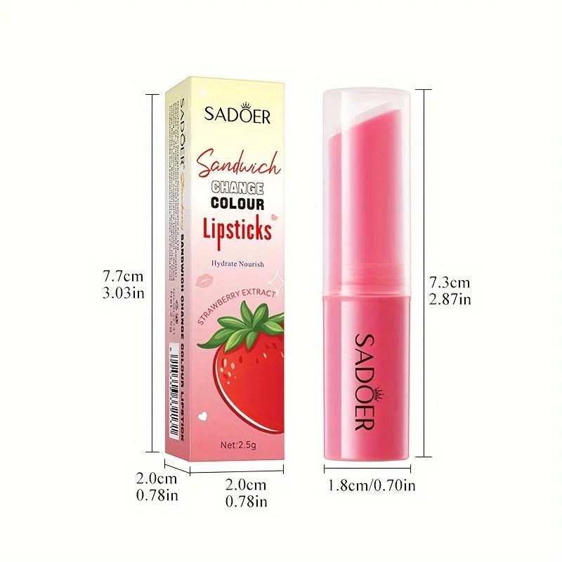 Strawberry-Filled Temperature-Changing Moisturizing Lip Balm 2.5g Oasis Select