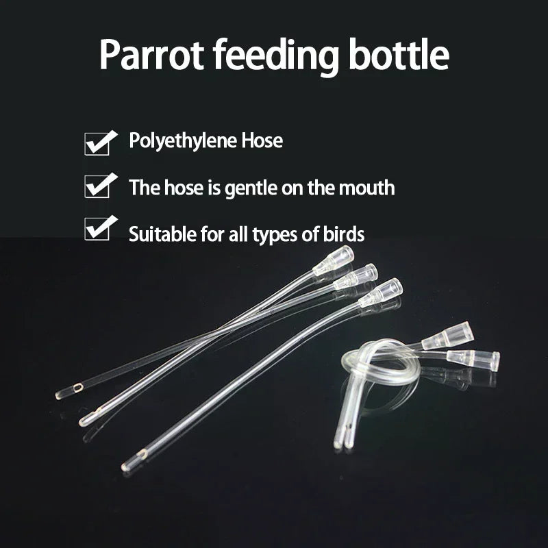 Parrot Little Bird Oral Gavage Needle Outer Diameter 2mm Length About 8/12/15cm Silicone Soft Tube Oasis Select