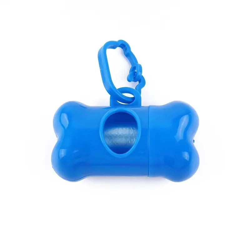 1/3pc Bone Shaped Bag Dispenser Disposable Pet Dog Waste Bag Holder Plastic Garbage Bag Case Carrier Disposal Poop Bag Dispenser Oasis Select sky blue