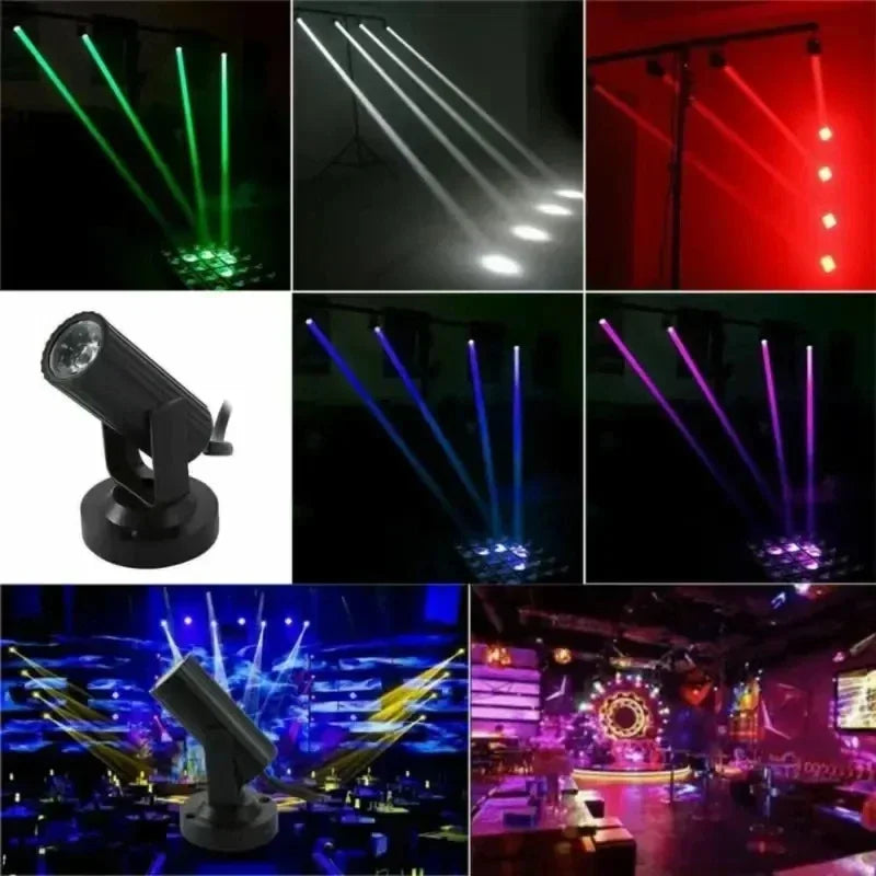 RGB LED Stage Spotlight 1W 360° Party Disco Flash Light LED Stage Spotlight Oasis Select