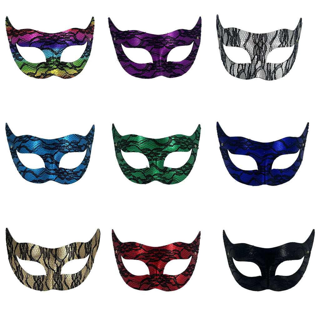 PVC Princess Half-Face Masquerade Mask | Halloween Carnival