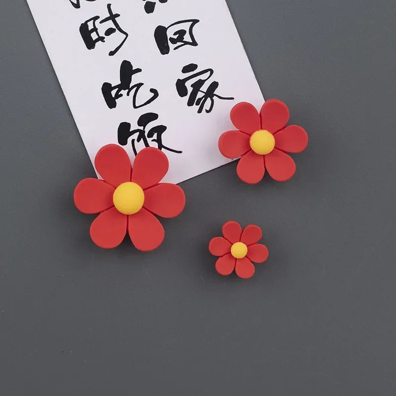 3D Flower Fridge Magnets, 3 Sizes Colorful Daisy Fridge Decoration for Locker Kitchen School Office Whiteboard Oasis Select I