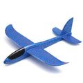 Hand Launch 35cm Flying Throw Airplane Outdoor Sports Toys for Children Glider Aircraft Model Foam Gliding Boys Fun Game Figure Oasis Select Blue