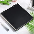 Grid Notepad B5 Sketch Book Notebooks Leaf Notebook Diary Flip Stationery Journal Writing Pads Office School Supplies Oasis Select black