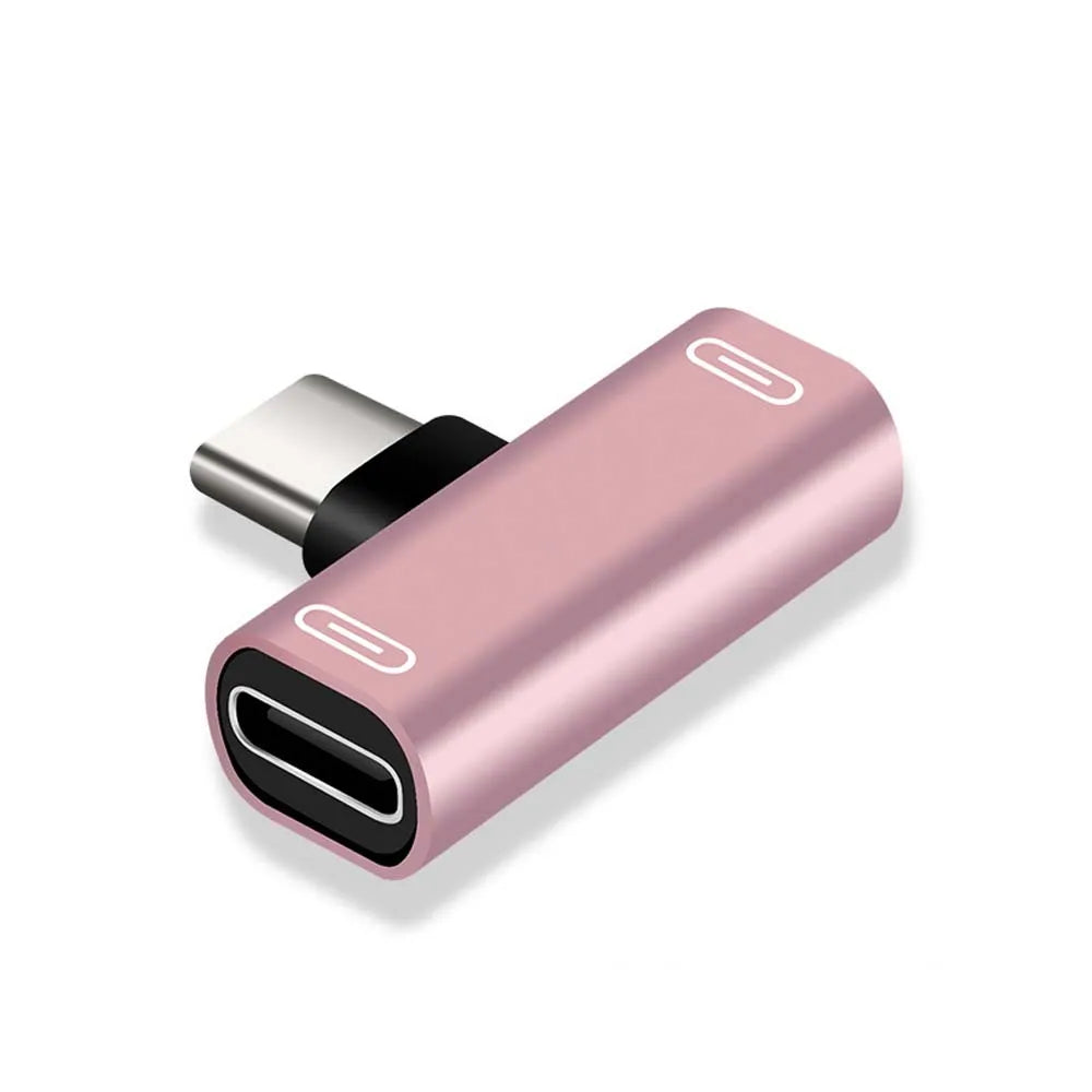 USB C Splitter Type C Male to Dual Type C Female Earphones Charger Adapter Splitter Converter Oasis Select