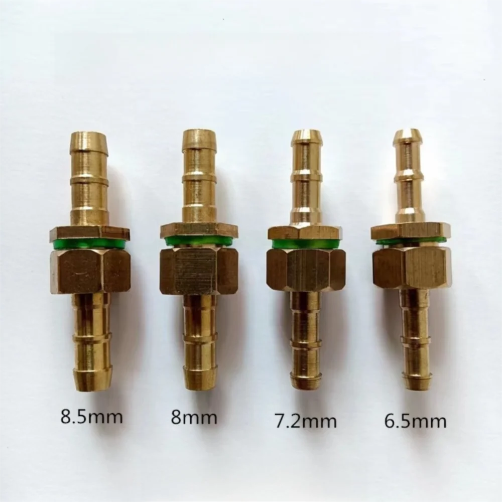 Brass Sprayer Hose Connector High Pressure Spraying Pipe Repair Brass Hose Repair Connector Garden Spraying 6.5/7.2/8/8.5mm Oasis Select