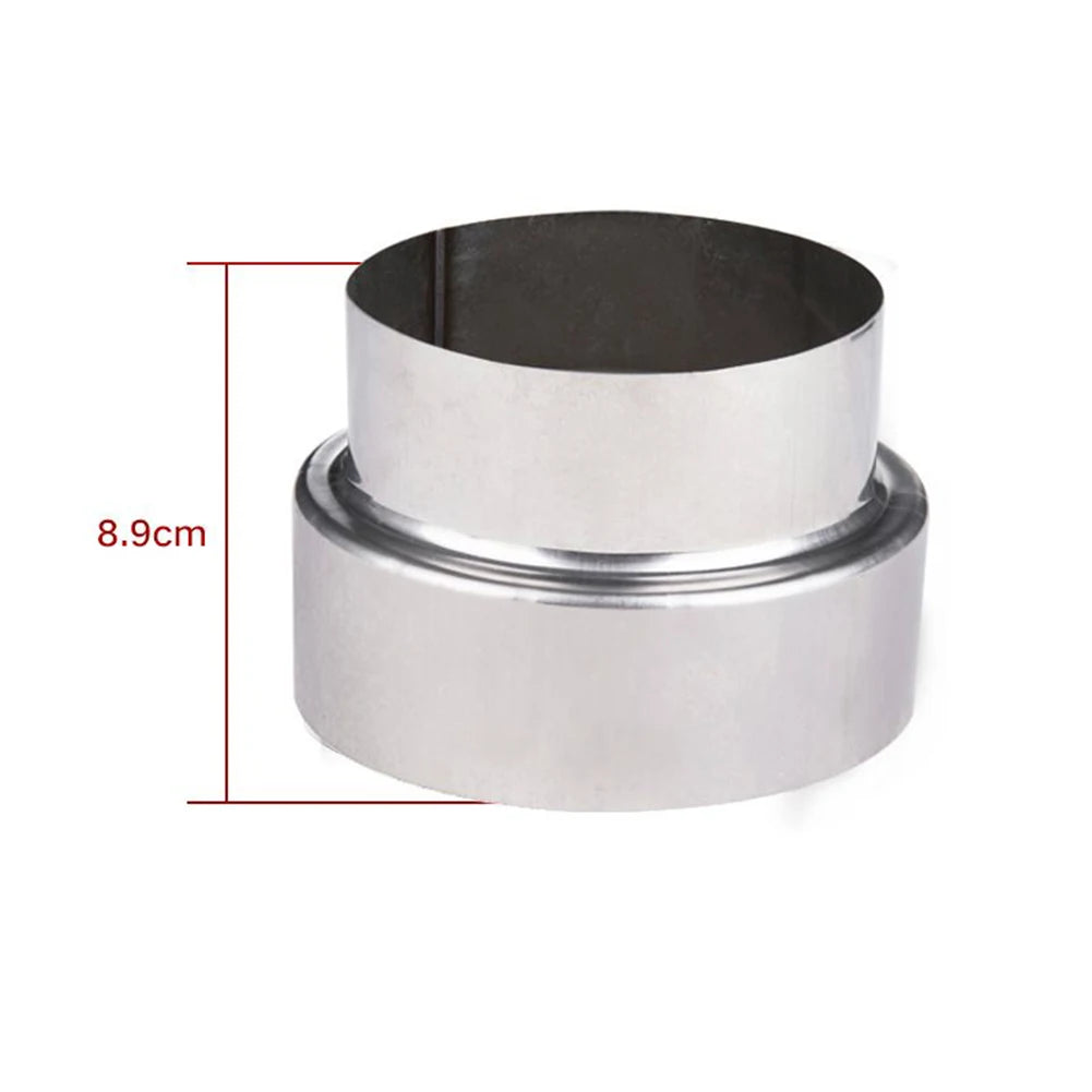 Stainless Steel Flue Exhaust Pipe Reducing Joint Chimney Adaptor Stove Pipe Universal Household Ventilation Multiple Sizes Oasis Select 120 mm 100 mm