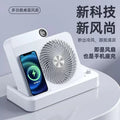 Desktop Wireless Charging Fan – 100-Speed, USB, Phone Holder