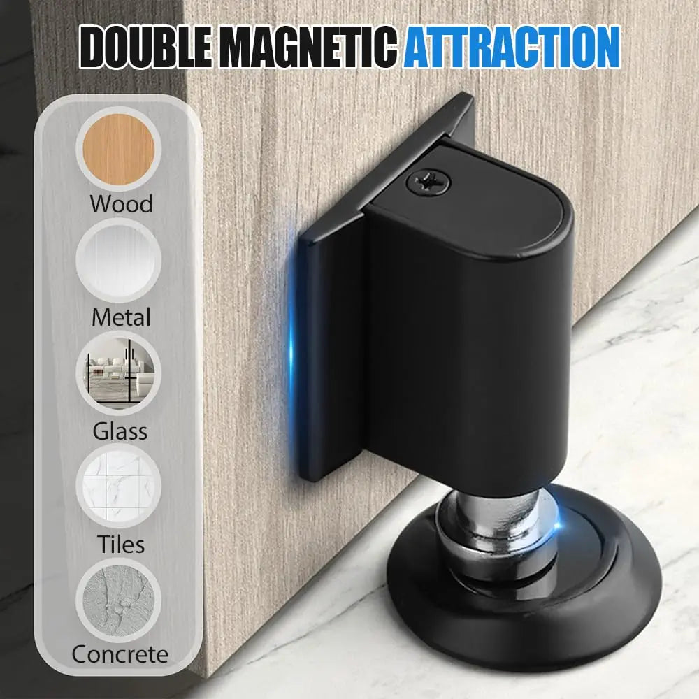 2026 New Magnetic Door Stopper - Heavy Duty No Drill Invisible Door Wedge for Bottom of Door, Keep Doors Open Oasis Select