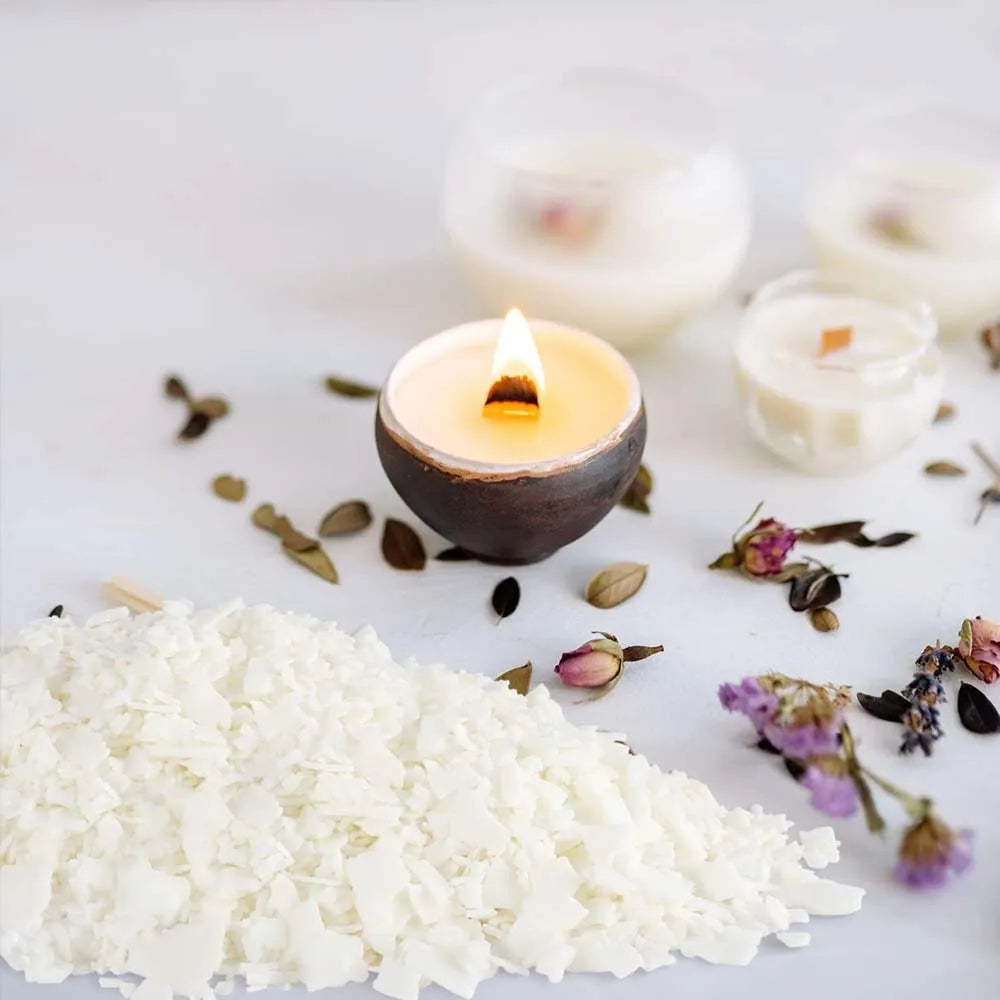 Natural Soy Wax Flakes for DIY Candle Making – 100g to 1kg