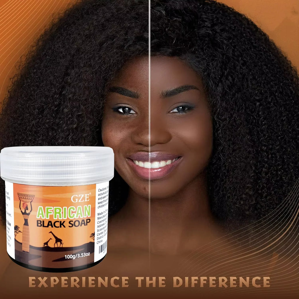 African Black Soap 3-in-1 Face, Hair & Body Cleanser – 100g