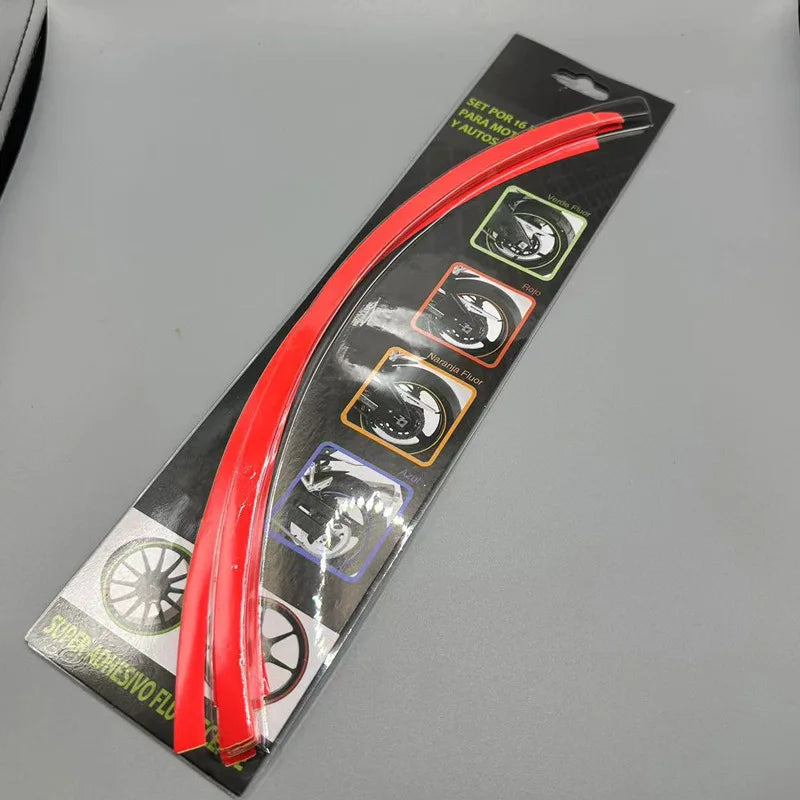 Motorcycle wheel hub sticker, off-road rider car, steel rim color strip sticker, wear-resistant and waterproof universal version Oasis Select A
