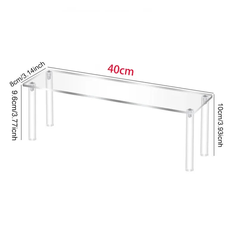 Acrylic Multi-Layer Cosmetics & Perfume Display Shelf Rack