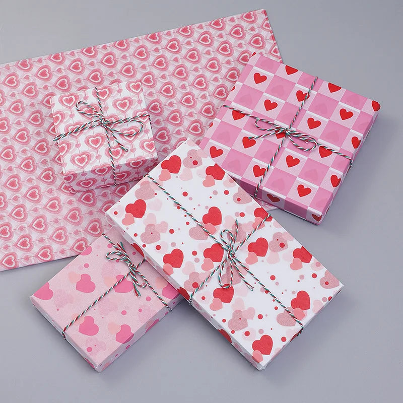 Valentine's Day Love Printing Snow Pear Paper 50X35CM Paper Flowers Gift Wrapping Paper Oasis Select