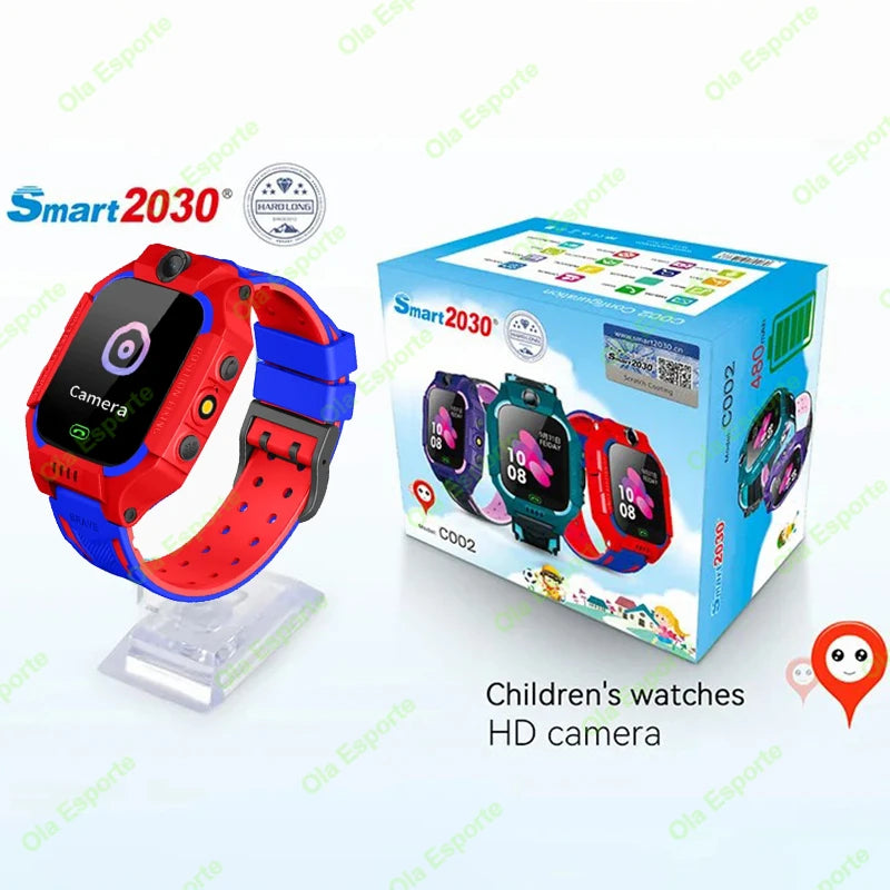 Kids GPS Smartwatch 2G SIM SOS Call IP67 Waterproof | Ages 3–12