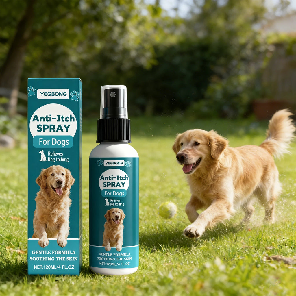 Anti Itch Spray for Dog Itch Relief Soothing Dog Skin Discomfortable Remove Mites Reduce Redness Pet Skin Repair Spray 120ml Oasis Select