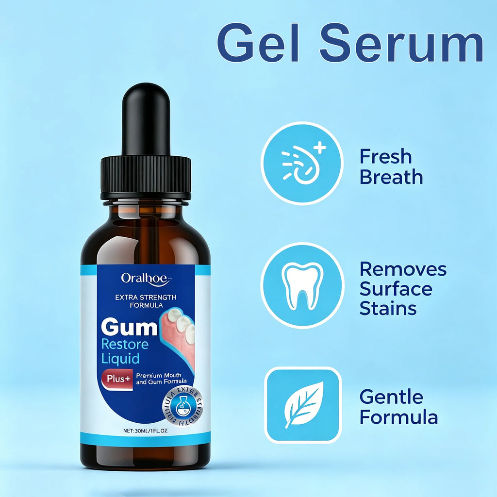 30ml Gum Repair Drops Relieve Receding Gum Promotes Natural Gum Tissue Health Repair Strong Teeth Strengthen Gums Dental Care Oasis Select