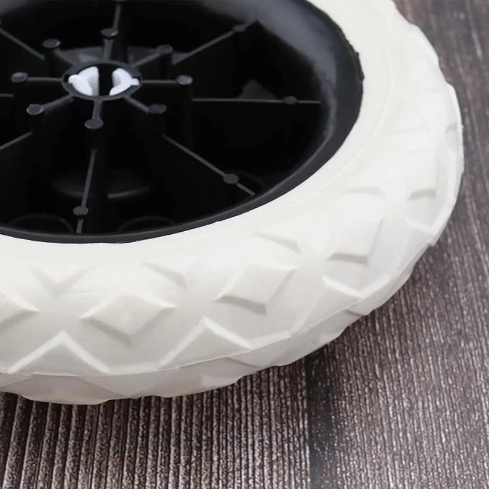 2Pcs 6.5 Inch Shopping Cart Wheels Trolley Caster Replacement Rubber Foaming Anti Slip Tire Wheel Flexible Luggage Accessories Oasis Select