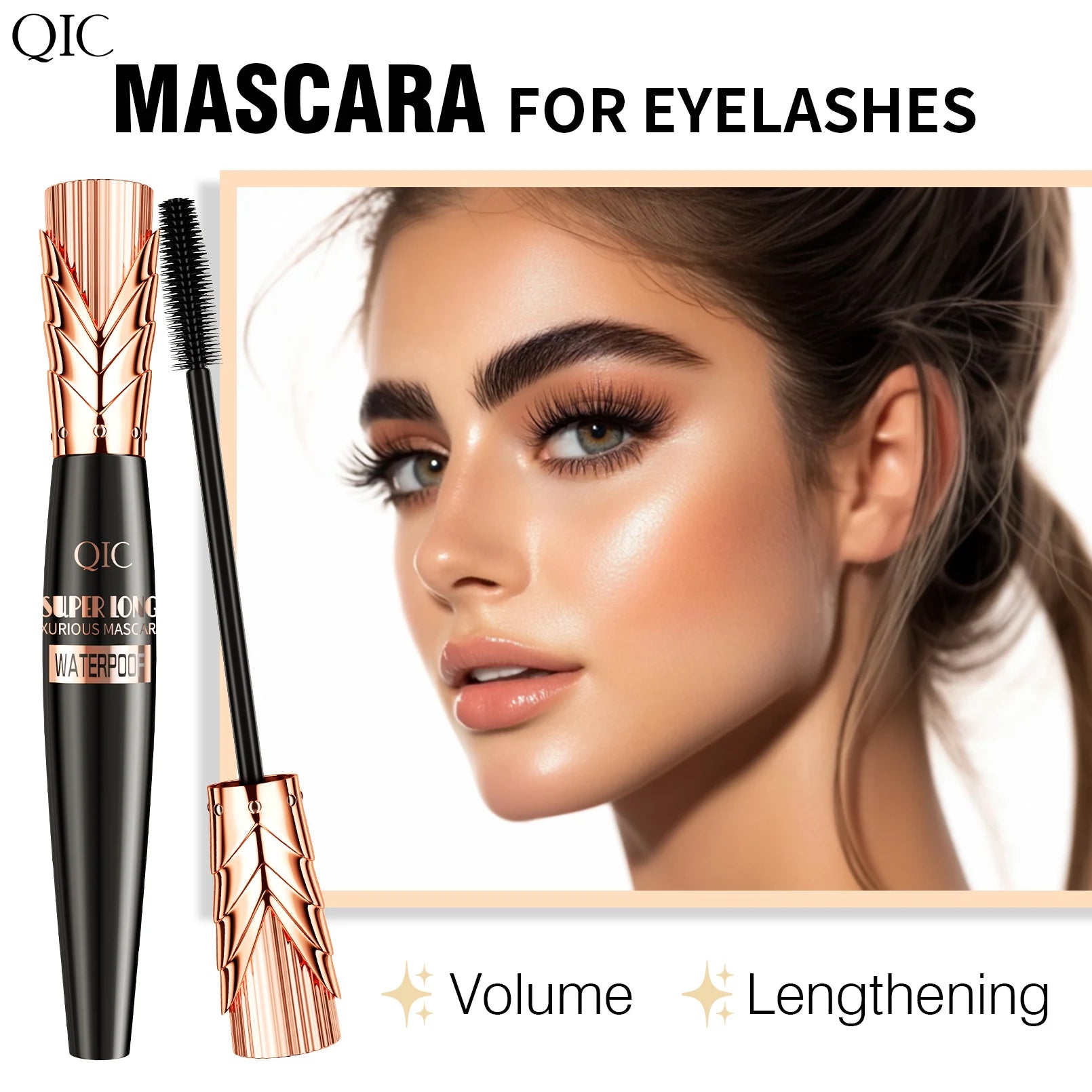 5D Silk Fiber Mascara – Waterproof, Lengthening & Volumizing