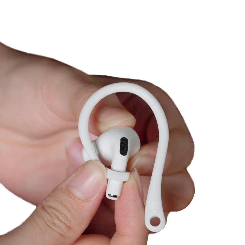 1 Pair Silicone Anti-lost Ear Hook for Apple AirPods 1 2 3 Pro Sports Anti-drop Ear Hook Wireless Earphone Ear Hook White Black Oasis Select
