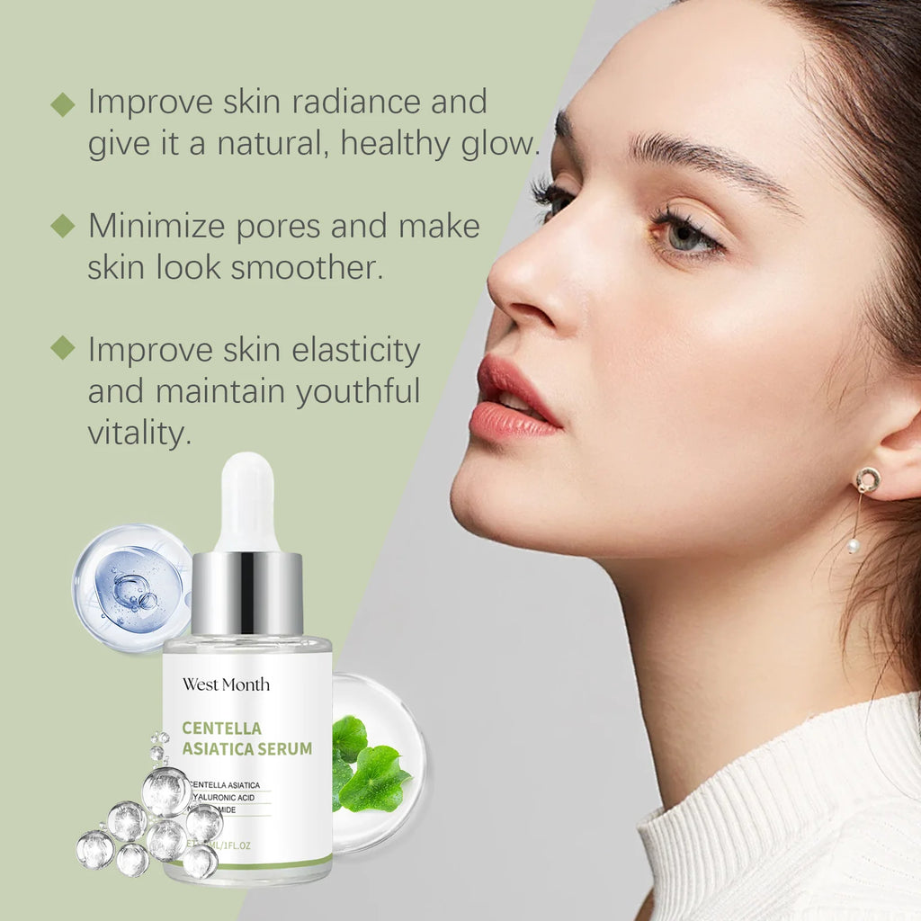 Centella Asiatica Facial Serum Moisturizing Nourish Repairing Dry Skin Smoothing Rejuvenation Soothing Brightening Beauty Health Oasis Select
