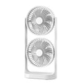 URGGU Quiet USB Desktop Twin Fan – 360° Rotation, 3 Speeds