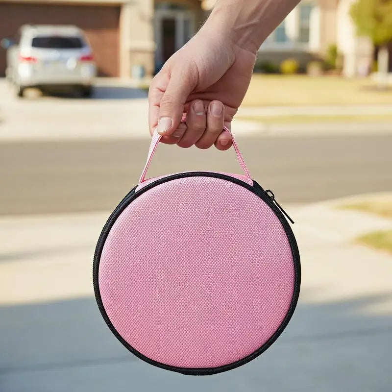 Round Oxford Cloth Zipper Storage Pouch – Travel & Home Organizer