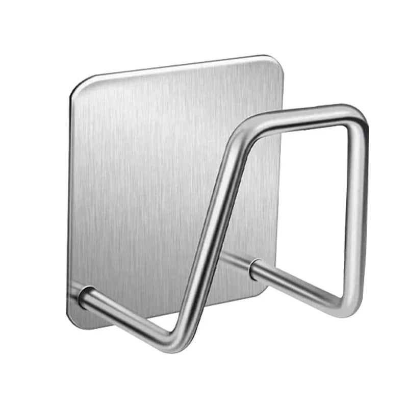2PC Stainless Steel Sink Sponge Rack with Steel Wire Ball Kitchen Sponge Holder for Draining And Cleaning the Inner Wall Oasis Select Sliver 1PCS