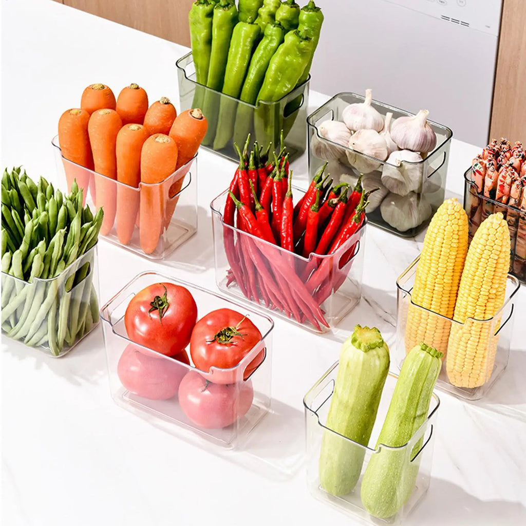Refrigerator Side Door Storage Box Food Vegetable Fruit Eggs Fresh Organizer Household Kitchen Fridge Containers Storage Boxes Oasis Select