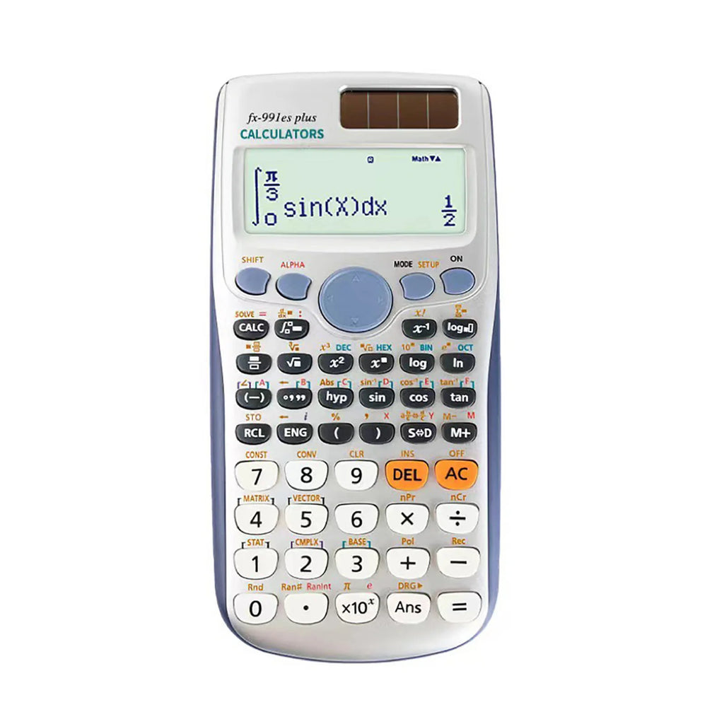 Scientific Calculators Math Calculator with 417 Function 10+2 Digits Display Dual Power Supply Ideal for Teachers College Oasis Select silver