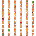 54pcs Christmas Gingerbread Temporary Tattoos – Waterproof Stickers