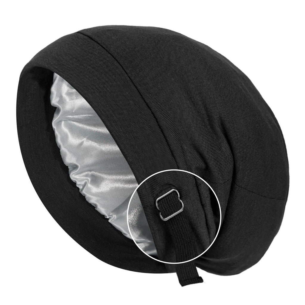 Satin Sleep Bonnet – Adjustable Hair Cap for Women