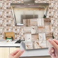 Imitation wood grain texture tiles pasted antique self-adhesive tiles pasted retro wall stickers can be removed Oasis Select WDT016 10cm x 10cm 20pcs