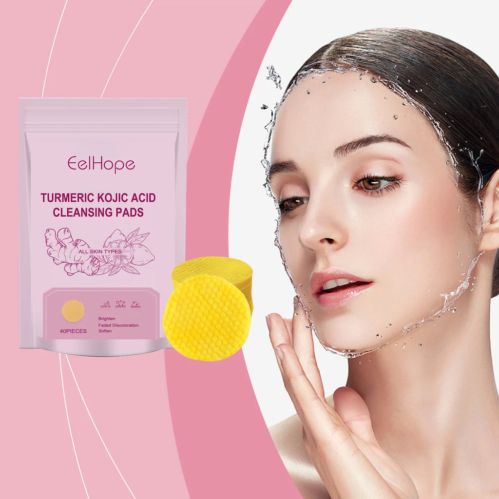 Turmeric Kojic Acid Cleansing Exfoliating Pads – Brighten Skin Exfoliating Cleansing Pads Oasis Select