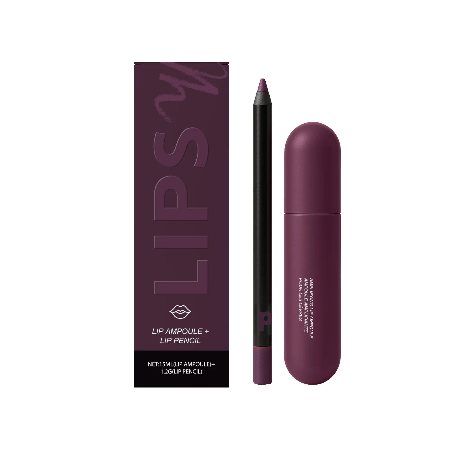 Nicotinamide Lip Serum & Lipliner Kit – Plump & Moisturize Lip Serum Kit Oasis Select Violet Color