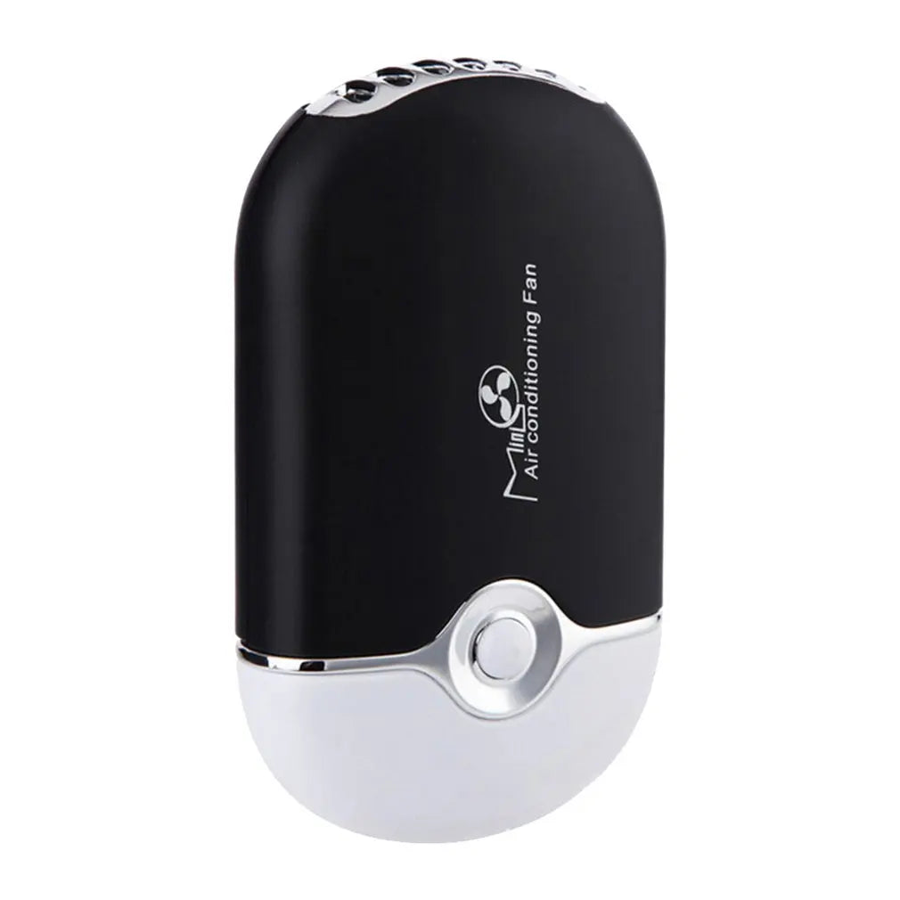 New USB Mini Fan Air Conditioning Blower USB Charging Fan Eyelash Hair Dryer Portable Nail Polish Quick Dry Pocket Cooling Fan Oasis Select Black