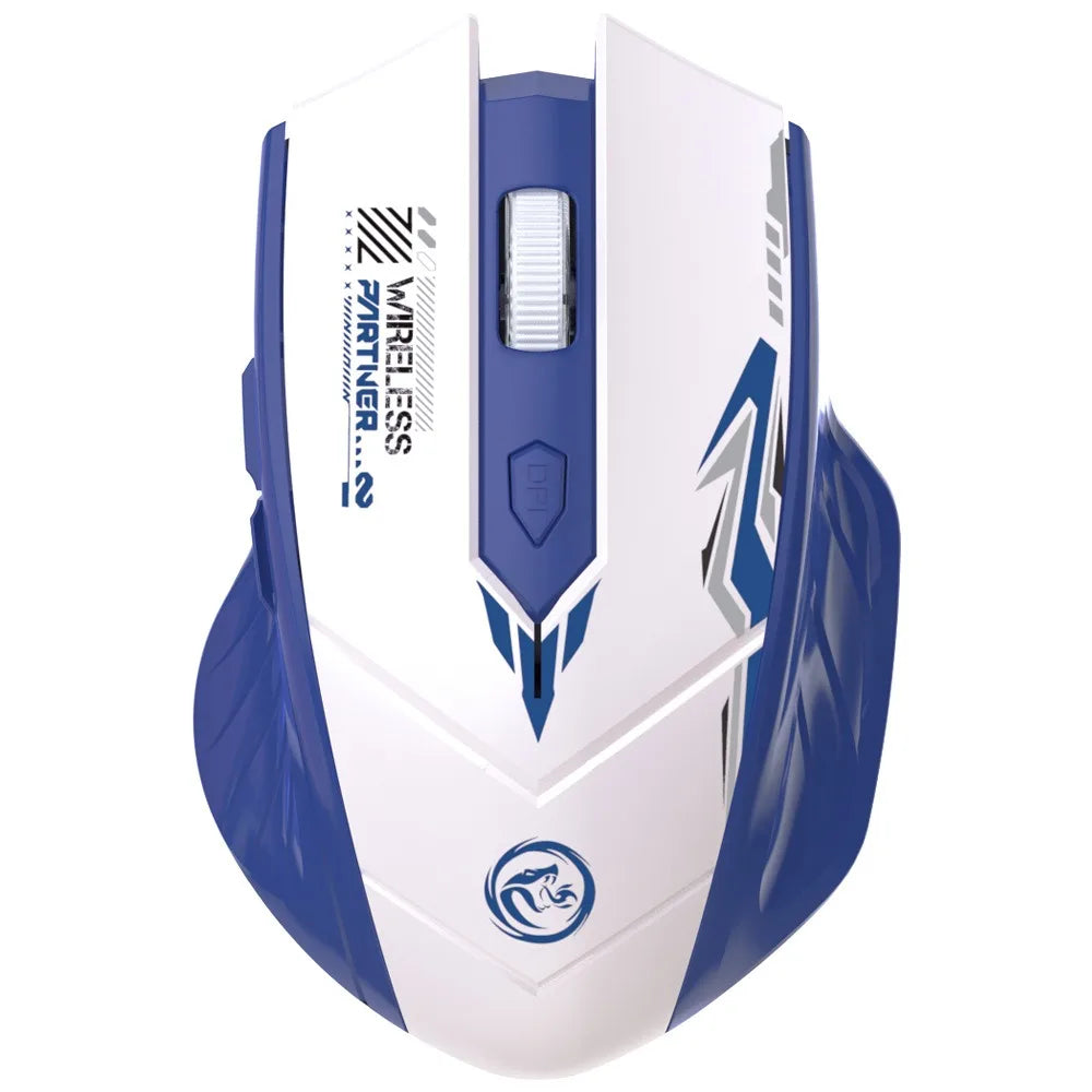 Bluetooth 5.4 Mouse Dual-Mode 2.4G Wireless Mouse 6 Buttons Gaming Mouse Office Silent Mice Rechargeable Mouse For PC Laptop Oasis Select Blue