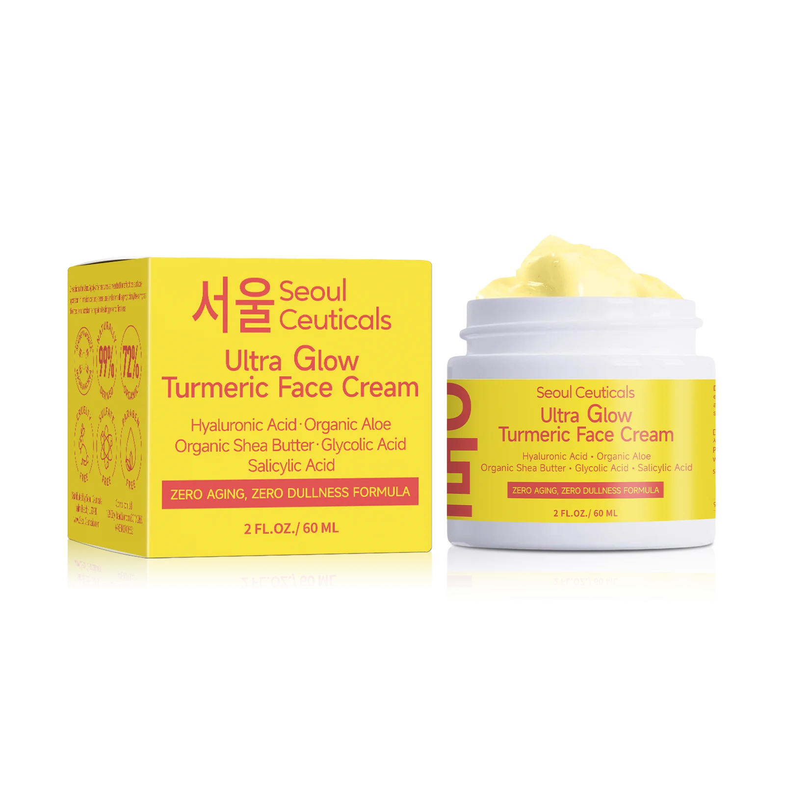 Turmeric Face Moisturizing Cream – Hydrating Glow Daily 60ml Face Moisturizer Cream Oasis Select 60ml