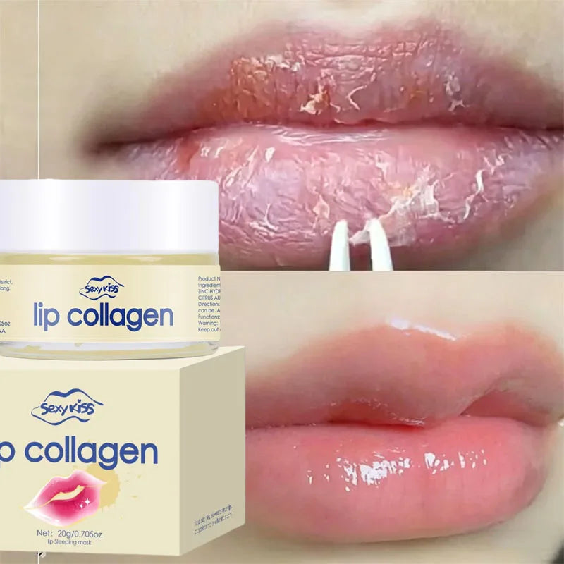 Hyaluronic Acid & Collagen Sleep Lip Mask 20g | Day & Night Sleep Lip Mask Oasis Select