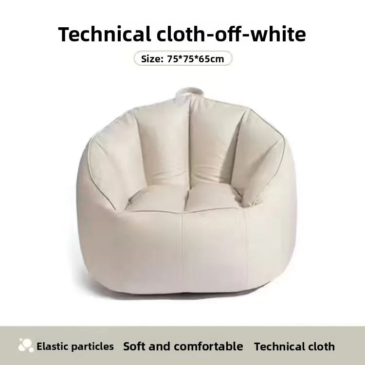 Lazy sofa reclining sleeping bedroom small sofa small apartment living room single reclining chair balcony lazy chair Oasis Select White