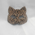 Leopard Cat Half-Face Masquerade Mask | Halloween & Party