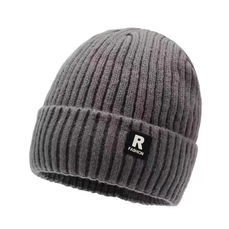 Winter Fleece-Lined Knit Beanie Hat – Unisex Warm Skull Cap Winter Beanie Hat Oasis Select Gray One size
