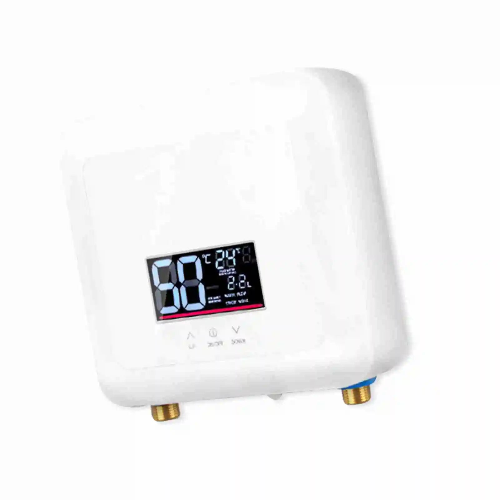 Instant Water Heater 7500W Mini Electric Tankless Water Heater Wall-Mounted LED Display Support Thermostat Mode/Power Adjustment Oasis Select W-EU