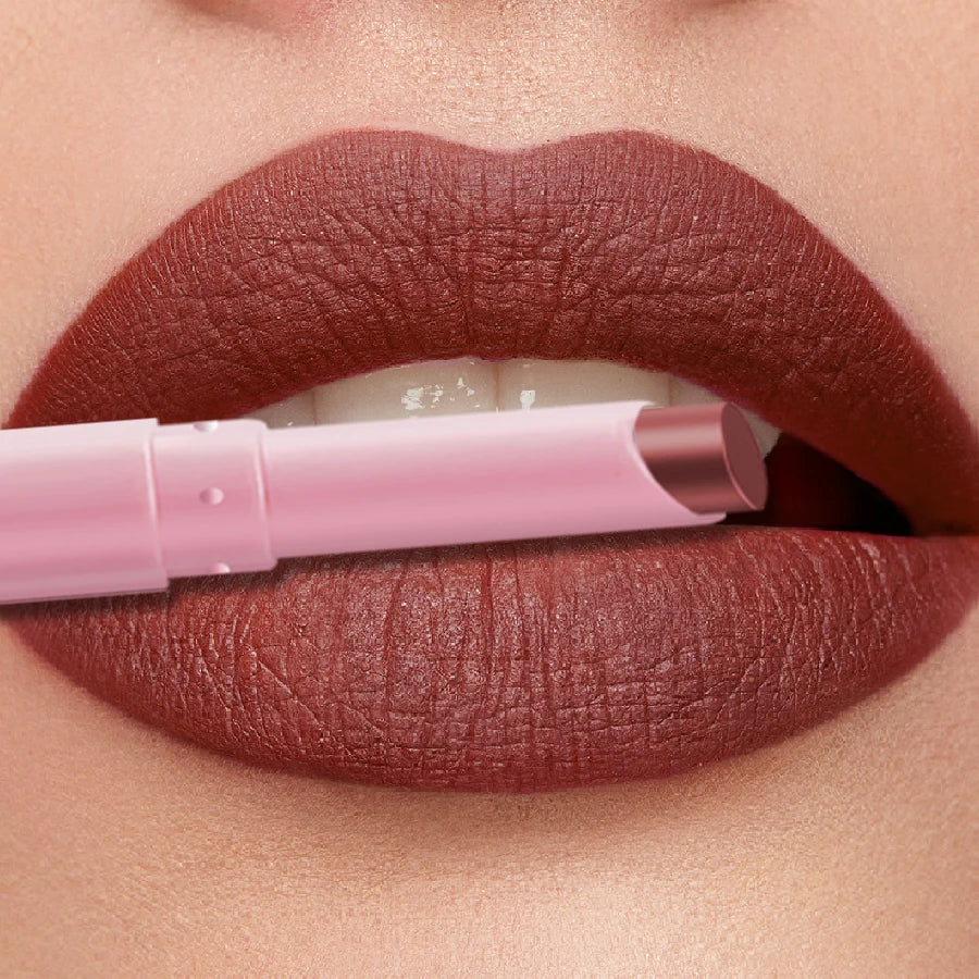 KAFURUX 15-Color Matte Waterproof Lip Liner Pencil | Long-Lasting