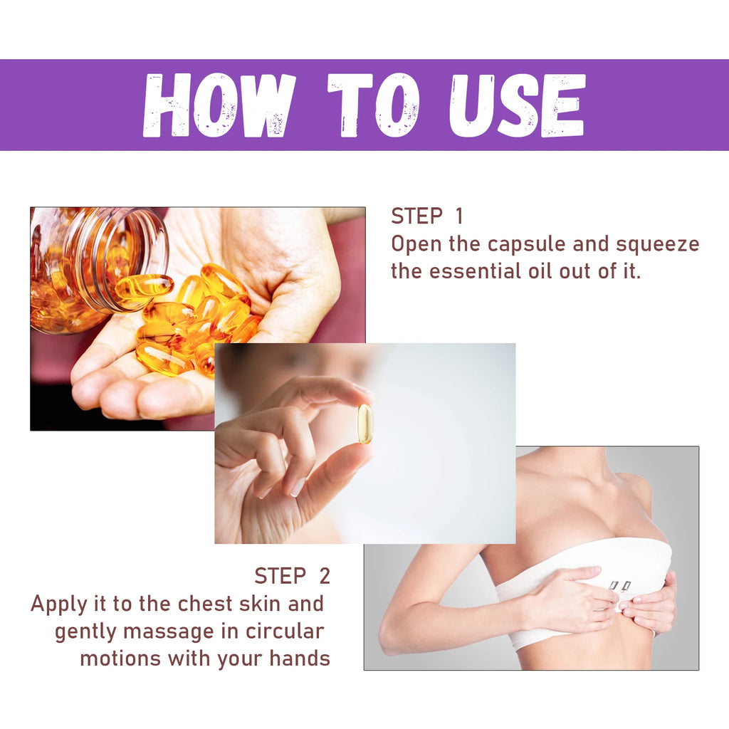 Eelhoe Vitamin E Breast Firming Oil Capsules – Lift & Tighten