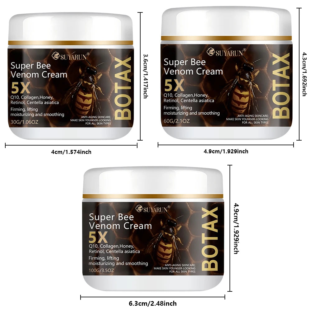 SUYARUN Super Bee Venom Botax Cream - Anti-Wrinkle, Firming & Hydrating Facial Treatment, For All Skin Types, Free Shipping. Oasis Select
