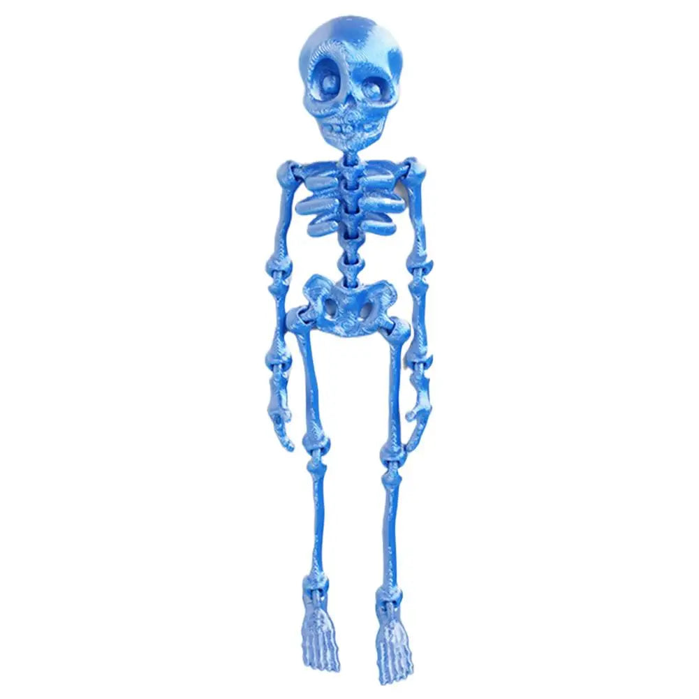 Mini Poseable Skeleton Fridge Magnet | 3D Halloween Decor